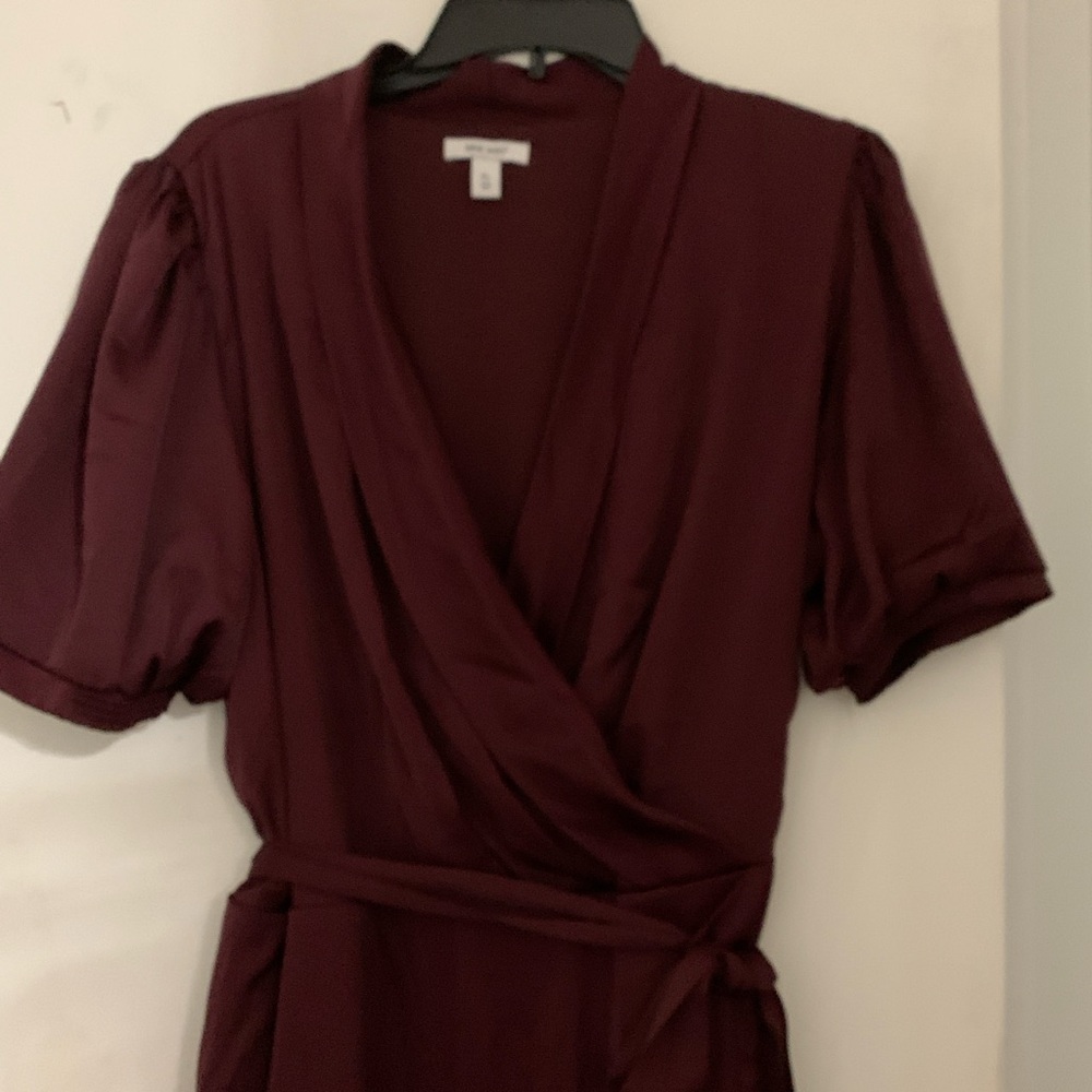 Burgundy dress